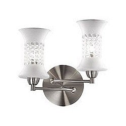 Бра Odeon Light Бра Odeon LightБолее 1 лампы<br>Артикул - OD_2516_2W,Бренд - Odeon Light (Италия),Коллекция - Rukba,Гарантия, месяцы - 24,Время изготовления, дней - 1,Высота, мм - 260,Тип лампы - галогеновая,Общее кол-во ламп - 2,Напряжение питания лампы, В - 220,Максимальная мощность лампы, Вт - 40,Лампы в комплекте - галогеновые G9,Цвет плафонов и подвесок - белый,Тип поверхности плафонов - глянцевый,Материал плафонов и подвесок - стекло,Цвет арматуры - никель,Тип поверхности арматуры - глянцевый,Материал арматуры - металл,Возможность подлючения диммера - можно,Форма и тип колбы - пальчиковая,Тип цоколя лампы - G9,Класс электробезопасности - I,Общая мощность, Вт - 80,Степень пылевлагозащиты, IP - 20,Диапазон рабочих температур - комнатная температура,Дополнительные параметры - светильник предназначен для использования со скрытой проводкой<br>