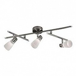 Спот Odeon Light Спот Odeon LightС 3 лампами<br>Артикул - OD_2066_3C,Бренд - Odeon Light (Италия),Коллекция - Terza,Гарантия, месяцы - 24,Время изготовления, дней - 1,Тип лампы - галогеновая,Общее кол-во ламп - 3,Напряжение питания лампы, В - 220,Максимальная мощность лампы, Вт - 40,Лампы в комплекте - галогеновые G9,Цвет плафонов и подвесок - белый,Тип поверхности плафонов - матовый,Материал плафонов и подвесок - стекло,Цвет арматуры - никель,Тип поверхности арматуры - глянцевый,Материал арматуры - металл,Возможность подлючения диммера - можно,Форма и тип колбы - пальчиковая,Тип цоколя лампы - G9,Класс электробезопасности - I,Общая мощность, Вт - 120,Степень пылевлагозащиты, IP - 20,Диапазон рабочих температур - комнатная температура,Дополнительные параметры - поворотный светильник<br>