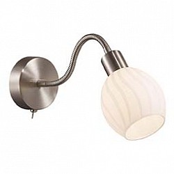 Бра Odeon Light Бра Odeon LightКруглые<br>Артикул - OD_2208_1W,Бренд - Odeon Light (Италия),Коллекция - Diana,Гарантия, месяцы - 24,Время изготовления, дней - 1,Высота, мм - 350,Диаметр, мм - 85,Тип лампы - галогеновая,Общее кол-во ламп - 1,Напряжение питания лампы, В - 220,Максимальная мощность лампы, Вт - 40,Лампы в комплекте - галогеновая G9,Цвет плафонов и подвесок - белый с рисунком,Тип поверхности плафонов - матовый,Материал плафонов и подвесок - стекло,Цвет арматуры - никель,Тип поверхности арматуры - матовый,Материал арматуры - металл,Возможность подлючения диммера - можно,Форма и тип колбы - пальчиковая,Тип цоколя лампы - G9,Класс электробезопасности - I,Степень пылевлагозащиты, IP - 20,Диапазон рабочих температур - комнатная температура,Дополнительные параметры - светильник предназначен для использования со скрытой проводкой<br>