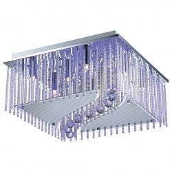 Потолочная люстра Odeon Light Потолочная люстра Odeon LightСветодиодные<br>Артикул - OD_2706_8CL,Бренд - Odeon Light (Италия),Коллекция - Domeka,Гарантия, месяцы - 24,Время изготовления, дней - 1,Высота, мм - 240,Тип лампы - галогеновая,Общее кол-во ламп - 8,Напряжение питания лампы, В - 220,Максимальная мощность лампы, Вт - 40,Лампы в комплекте - галогеновые G9,Цвет плафонов и подвесок - неокрашенный,Тип поверхности плафонов - матовый, прозрачный,Материал плафонов и подвесок - стекло, хрусталь,Цвет арматуры - хром,Тип поверхности арматуры - глянцевый,Материал арматуры - металл,Форма и тип колбы - пальчиковая,Тип цоколя лампы - G9,Класс электробезопасности - I,Общая мощность, Вт - 320,Степень пылевлагозащиты, IP - 20,Диапазон рабочих температур - комнатная температура,Дополнительные параметры - светильник декорирован 36 светодиодами общей мощностью 21.6W<br>
